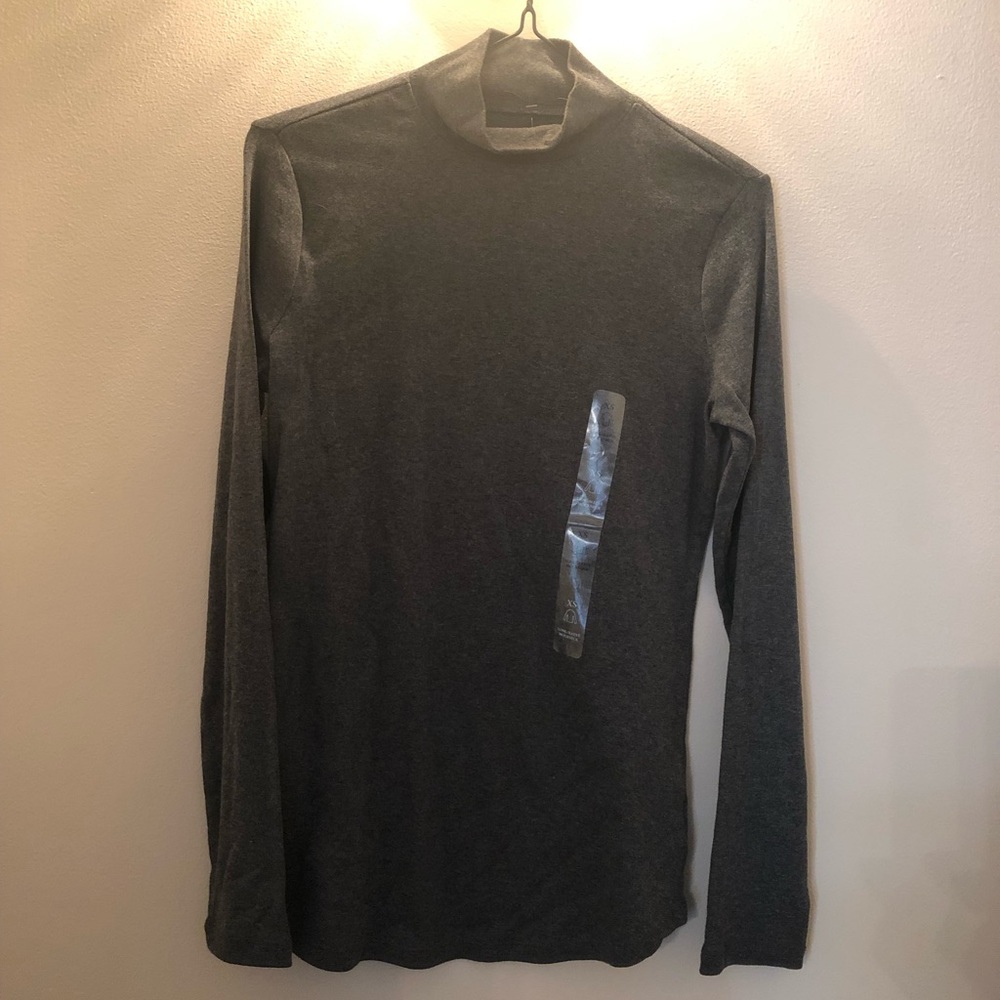 Dark gray long sleeve turtleneck